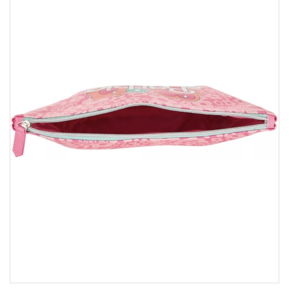 🆕MATTEL Barbie Logo Floral Print Cosmetic Bag - Picture 3 of 4